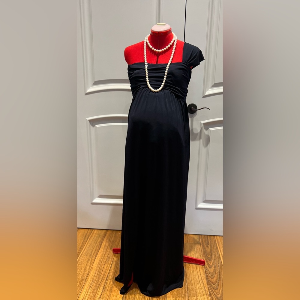 Belly Maternity Navy Knit Dress, NWT Size L